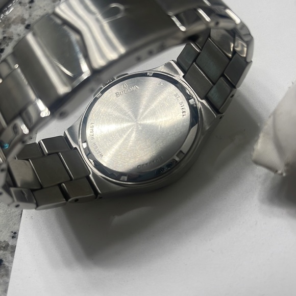 Like new Bulova watch stainless steel. Worn only a couple of times. - Picture 3 of 3
